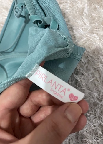 Puantiyeli Pembe Mini  şort  ve büstiyer - Görsel 2