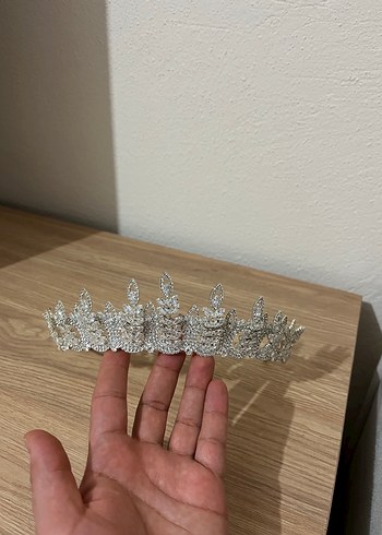 Beyaz Payetli Bohem Gelin Tacı - Görsel 4