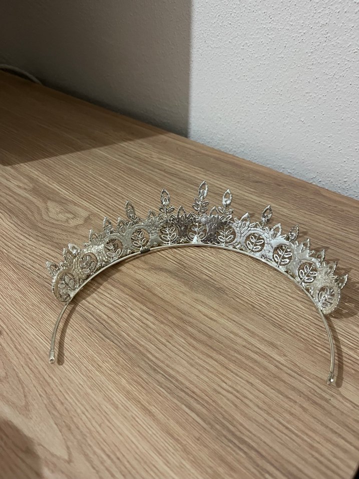 Beyaz Payetli Bohem Gelin Tacı - Görsel 3