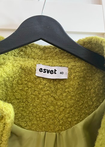 Düğmeli Yeşil Kadın Midi Ceket - Görsel 6