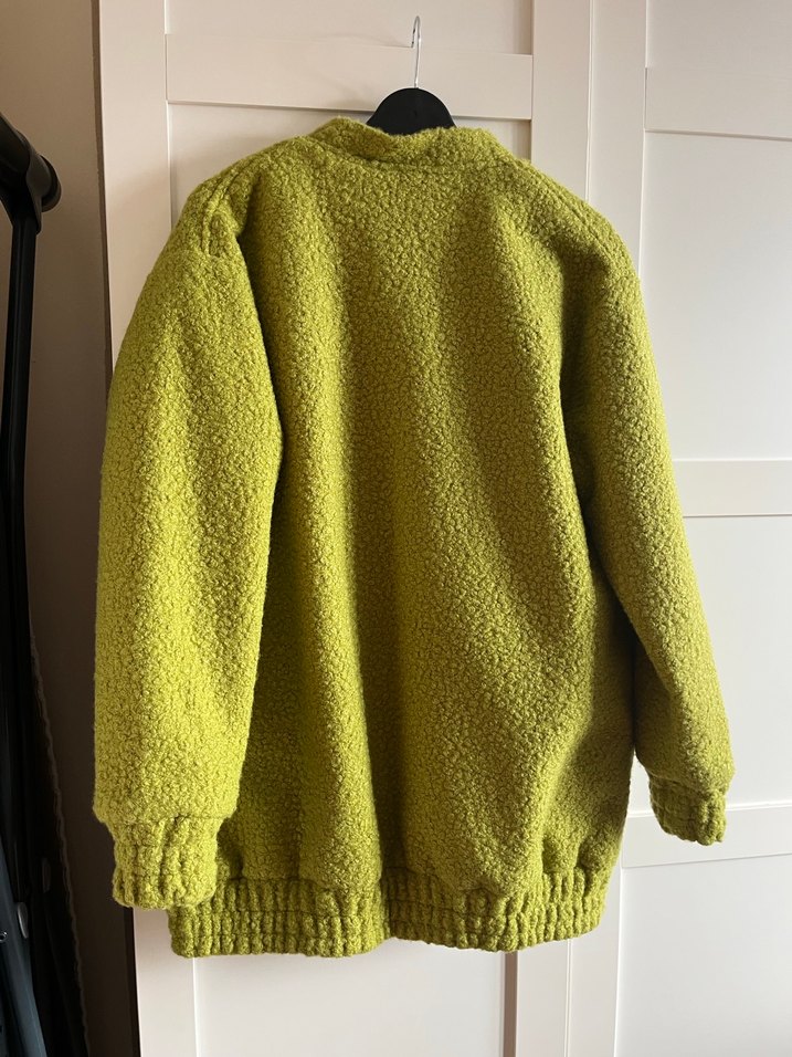 Düğmeli Yeşil Kadın Midi Ceket - Görsel 2