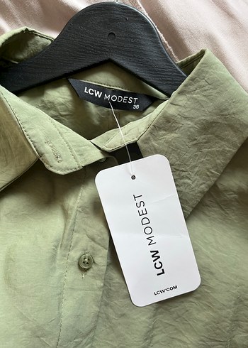 Uzun Kollu Keten Kadın Elbise - Görsel 9