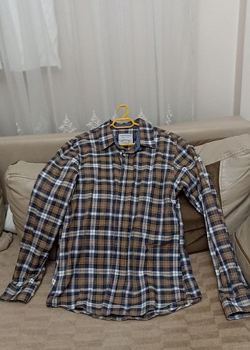 Düğmeli Kareli Uzun Kollu Erkek Gömlek - Görsel 2