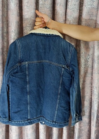 erkek çocuk mavi kot Ceket - Görsel 2