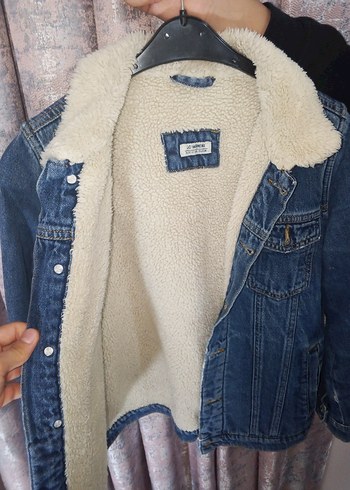 erkek çocuk mavi kot Ceket - Görsel 5