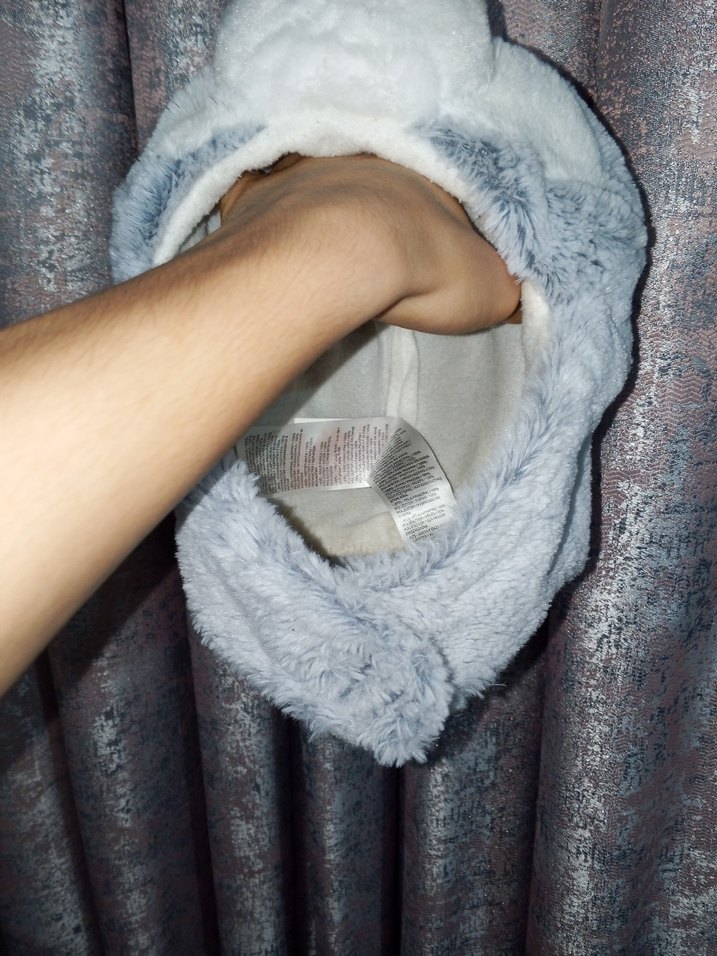 Gri Kurt Figürlü Peluş  Şapka - Görsel 4