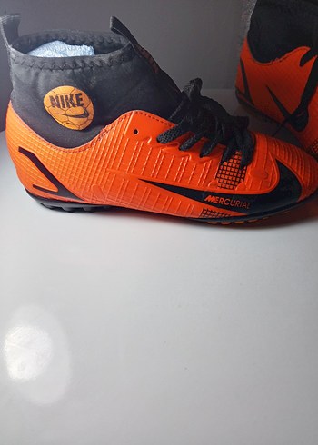Nike mercuriel Turuncu Erkek Futbol Ayakkabısı Velcro Detaylı - Görsel 2
