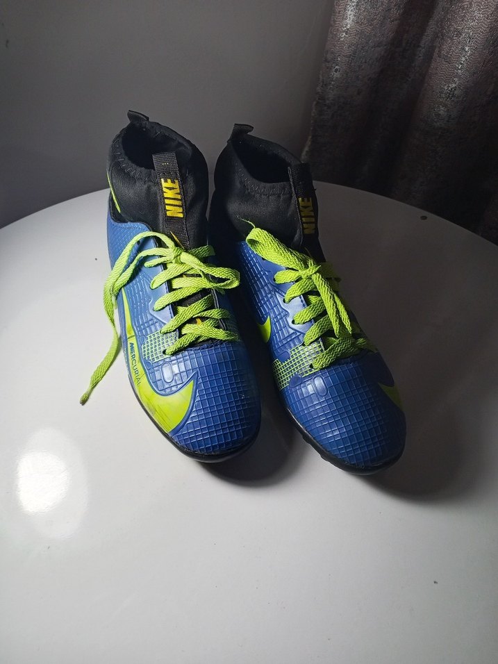 Nike mercuriel Erkek Mavi Spor Ayakkabı Velcro Bağcıklı - Görsel 4