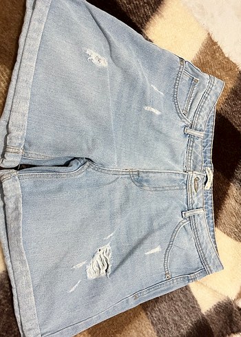 Mavi Mini Denim Kot şort - Görsel 2