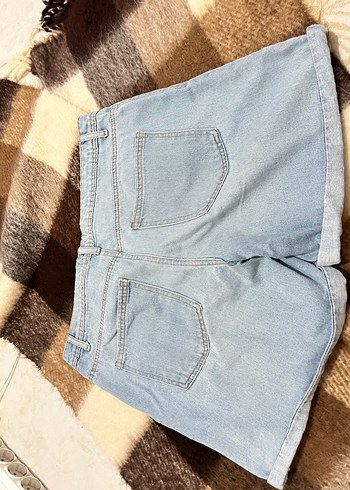 Mavi Mini Denim Kot şort - Görsel 3