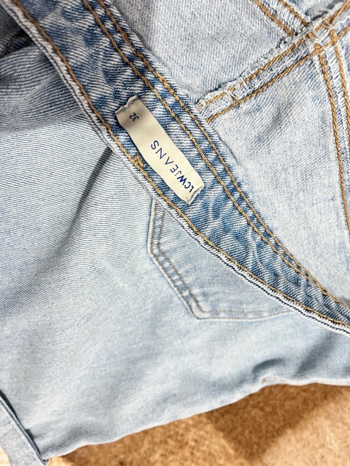 Mavi Mini Denim Kot şort - Görsel 4