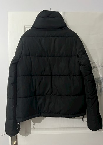 Stradivarius Siyah Fermuarlı Kadın Kışlık Mont - Görsel 2