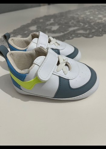 Gri Beyaz Erkek Bebek İlk Adım Ayakkabısı - Görsel 2