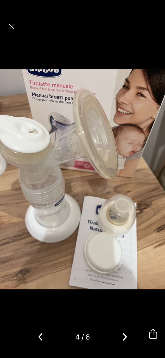 Chicco Beyaz Manuel Göğüs Pompası - Görsel 4