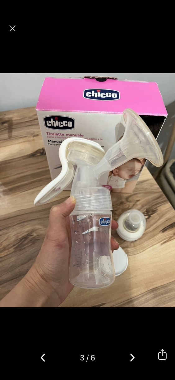 Chicco Beyaz Manuel Göğüs Pompası - Görsel 3