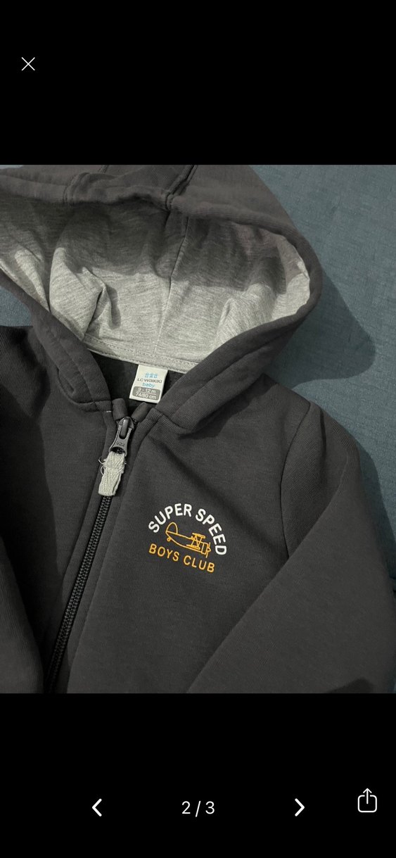 Erkek Çocuk Kapüşonlu Fermuarlı Sweatshirt - Görsel 2