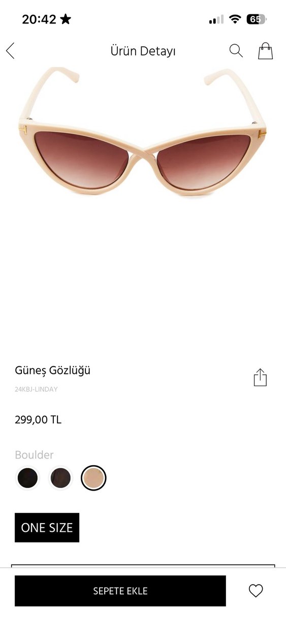 Beyaz Kadın Parisian Tarzı Güneş Gözlüğü - Görsel 4