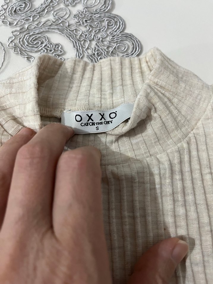 Oxxo Fitilli Uzun Kollu Boğazlı Kadın Kazak - Görsel 4