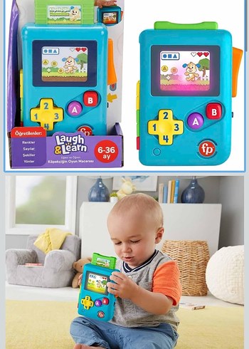Fisher price Renkli Mavi Eğitici Oyuncak Konsol - Görsel 7
