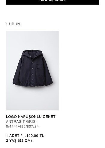 Zara Erkek Çocuk kapüşonlu Ceket - Görsel 6