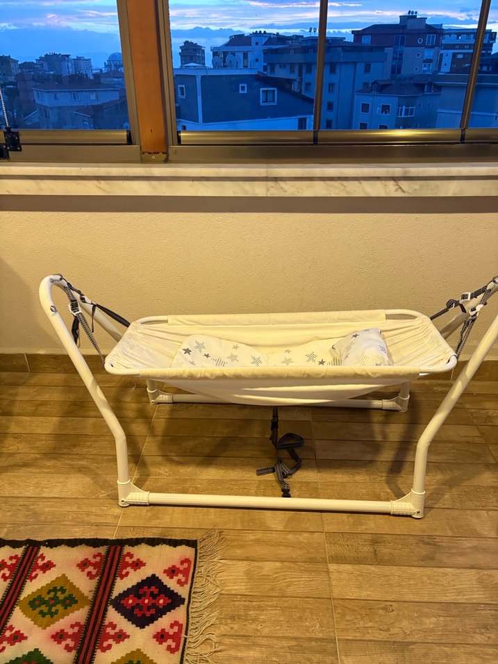Beyaz Bebek Beşiği hamağı - Görsel 2