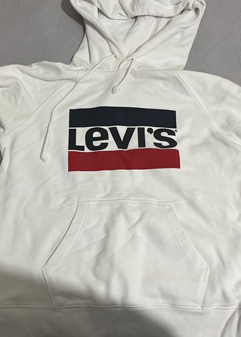Levis Levi S Beyaz Kapusonlu Sweatshirt