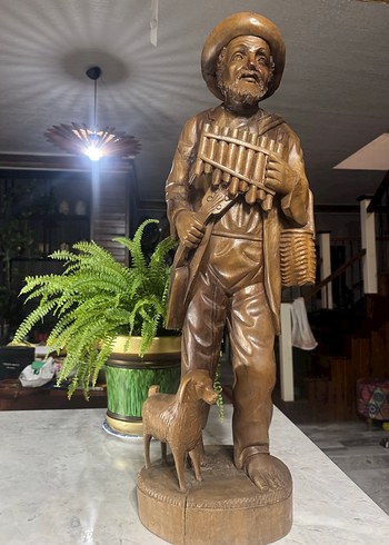 Ahşap Avrupa El işçiliği  Adam Figürü - Görsel 2