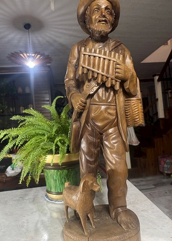 Ahşap Avrupa El işçiliği  Adam Figürü - Görsel 3