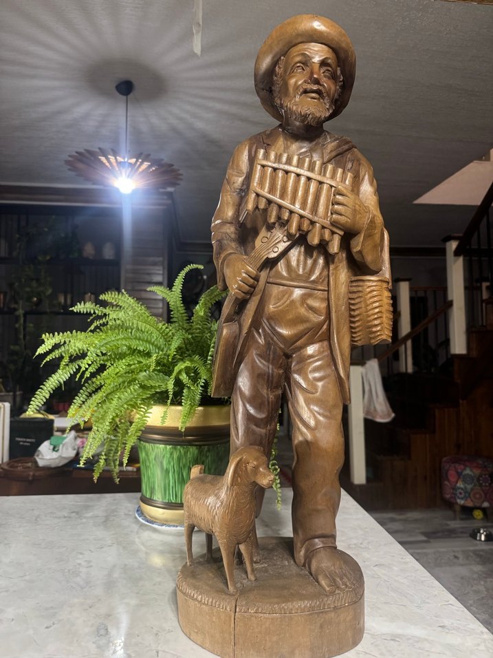 Ahşap Avrupa El işçiliği  Adam Figürü - Görsel 2