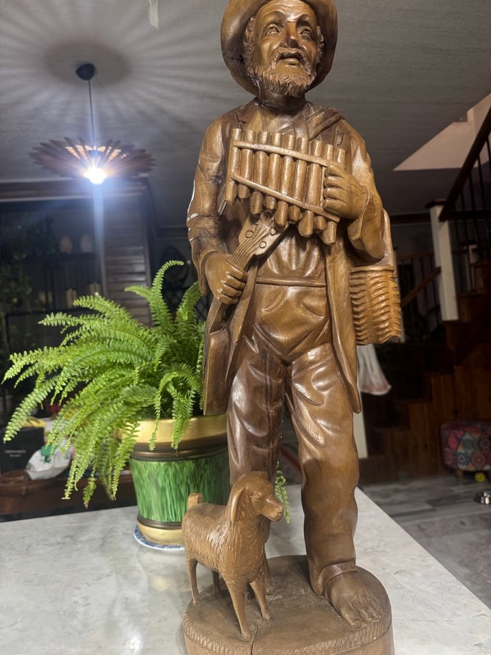 Ahşap Avrupa El işçiliği  Adam Figürü - Görsel 3