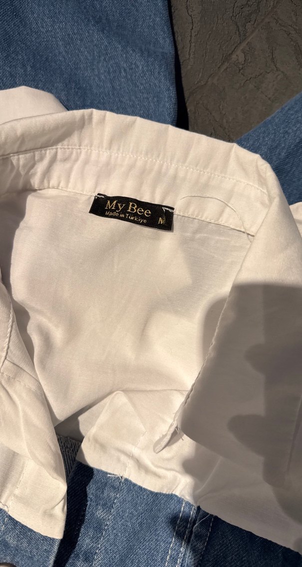 Kadın Mavi Denim Uzun Tulum - Görsel 3