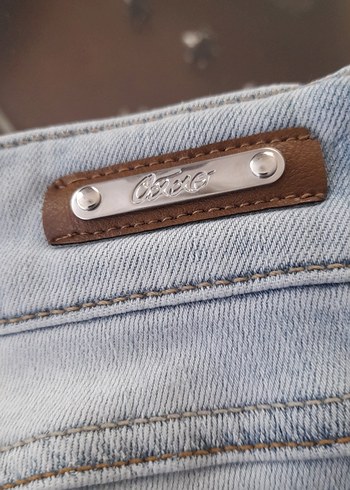 xs Beden mavi Renk Kadın Mavi Slim Fit Midi Boy Kot Pantolon