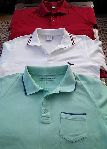 Renkli Pamuklu Erkek Polo Tişört