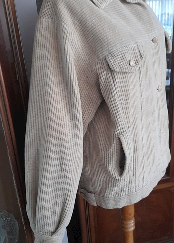 Bej Düğmeli mont Ceket - Görsel 2