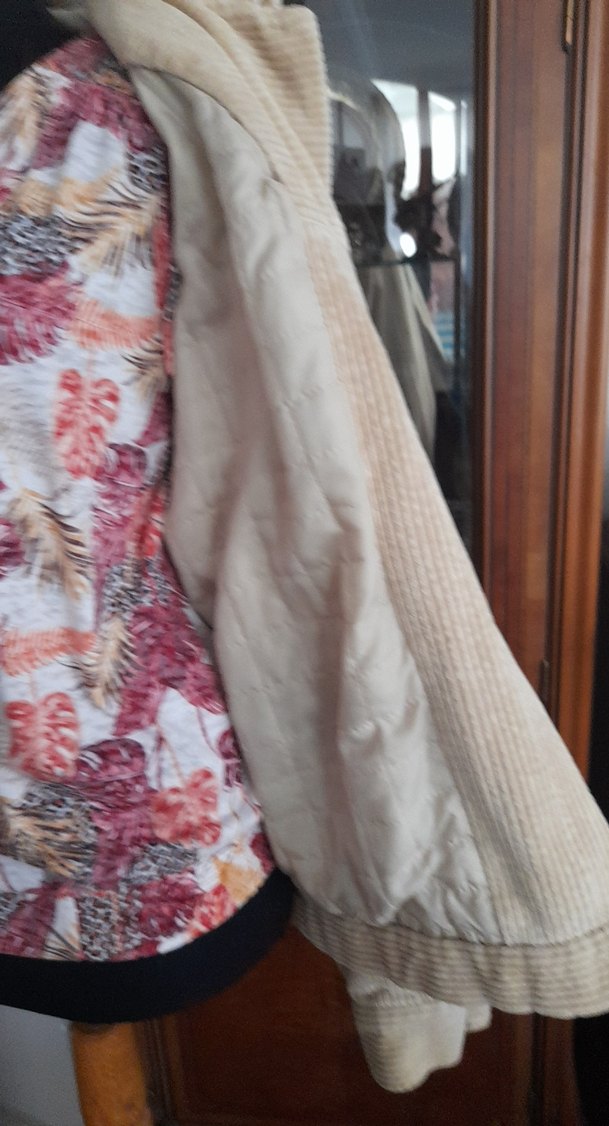 Bej Düğmeli mont Ceket - Görsel 5