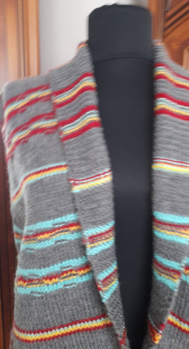 Şal yakalı yelek - Görsel 2