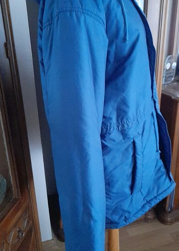 Mavi Kadın ve erkek Midi Kışlık mont - Görsel 2