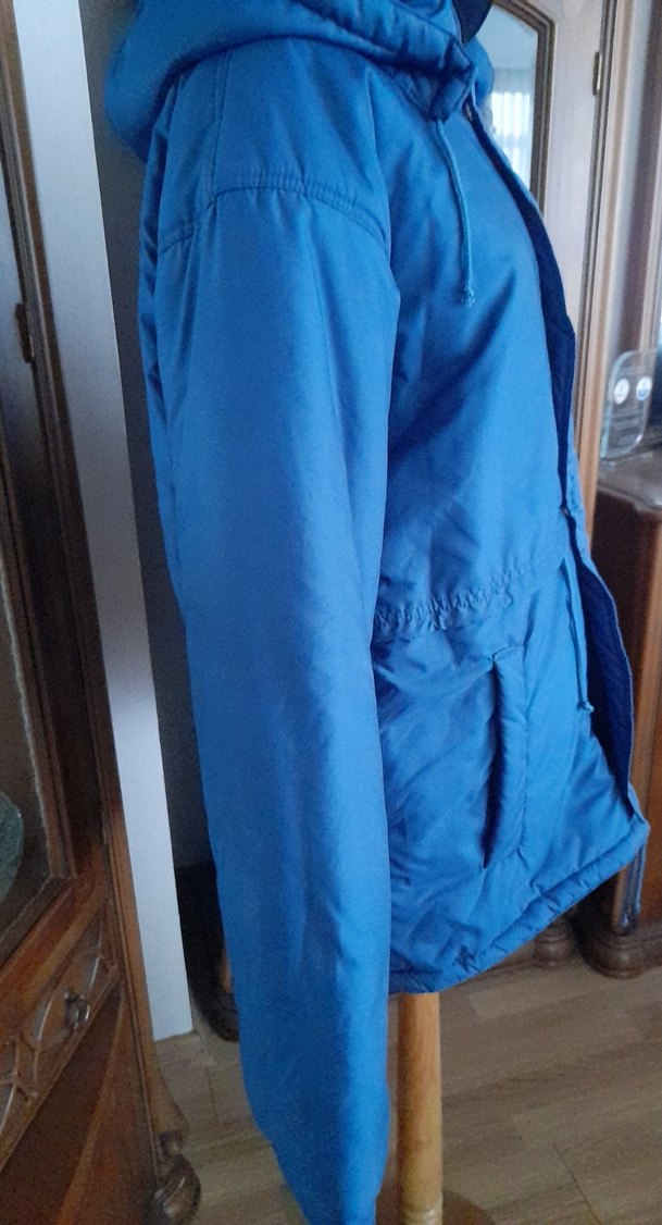 Mavi Kadın ve erkek Midi Kışlık mont - Görsel 2