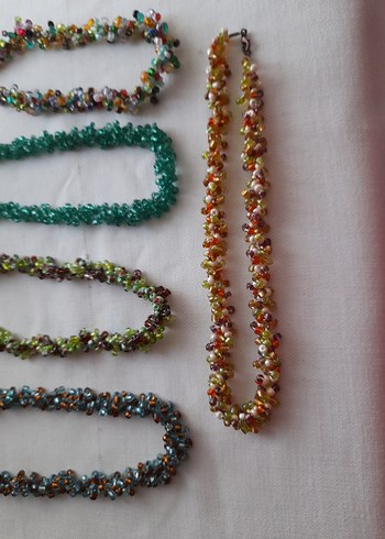 Renkli Boncuklu Uzun Bohem Kadın Kolye - Görsel 2