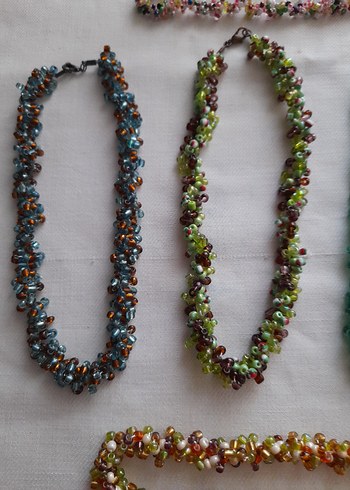 Renkli Boncuklu Uzun Bohem Kadın Kolye - Görsel 4