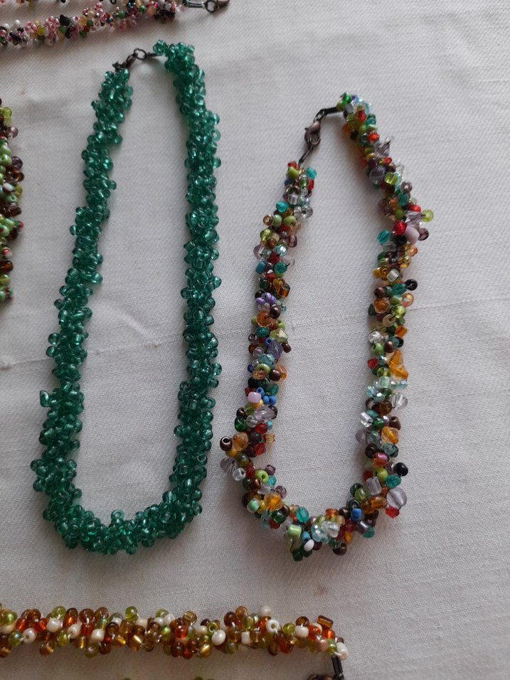 Renkli Boncuklu Uzun Bohem Kadın Kolye - Görsel 3