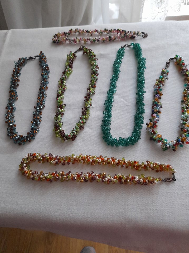 Renkli Boncuklu Uzun Bohem Kadın Kolye - Görsel 5