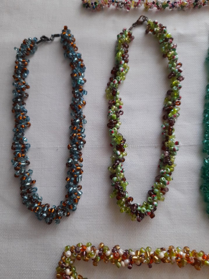 Renkli Boncuklu Uzun Bohem Kadın Kolye - Görsel 4