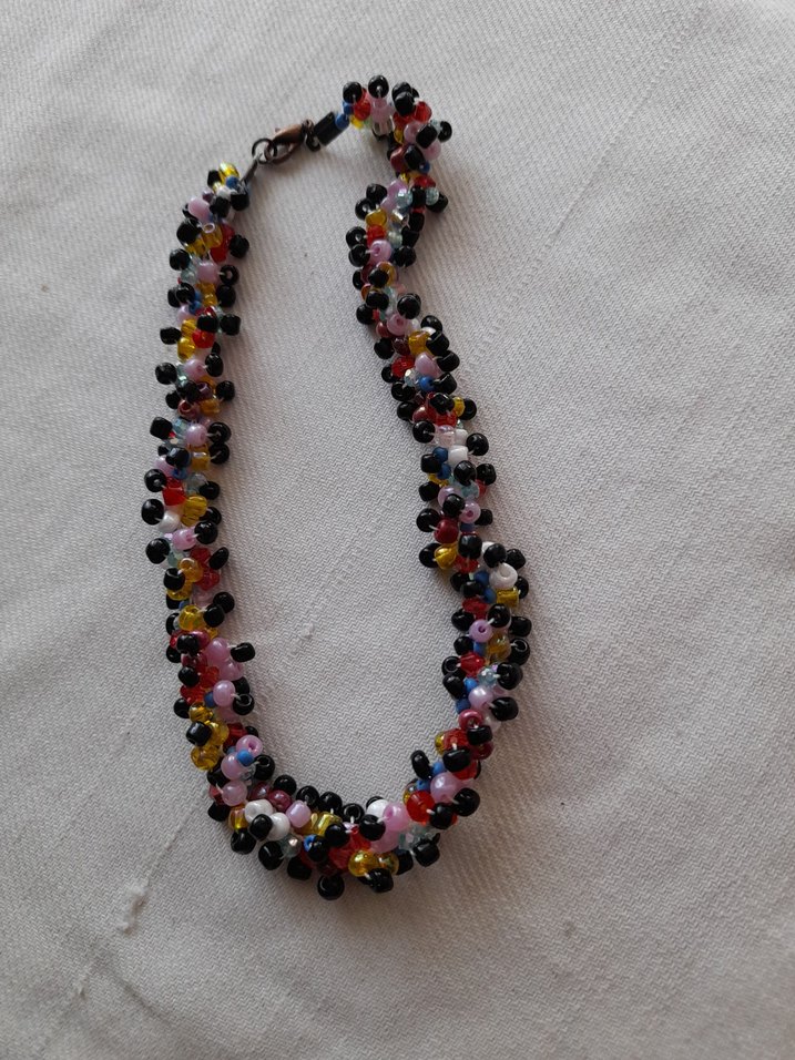 Renkli Boncuklu Uzun Bohem Kadın Kolye - Görsel 2