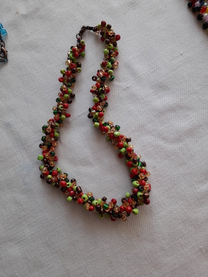 Renkli Boncuklu Uzun Bohem Kadın Kolye - Görsel 3