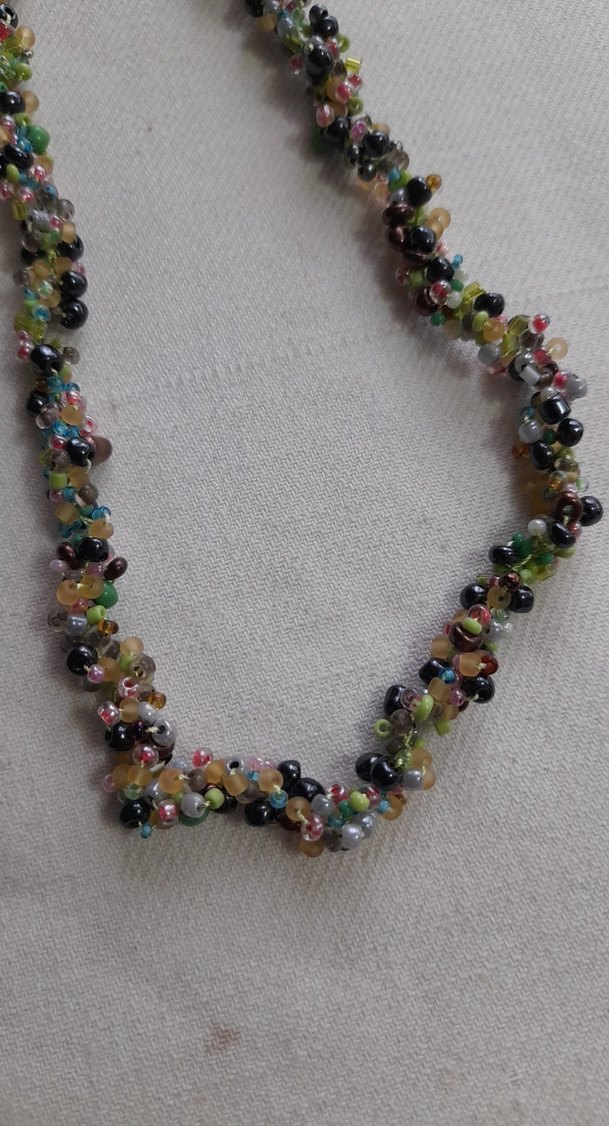 Renkli Boncuklu Uzun Bohem Kolye - Görsel 4