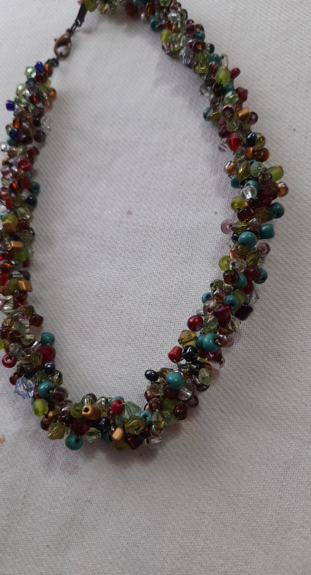 Renkli Boncuklu Uzun Bohem Kolye - Görsel 2