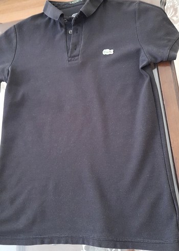 Siyah Düğmeli Erkek Polo Yaka Tişört