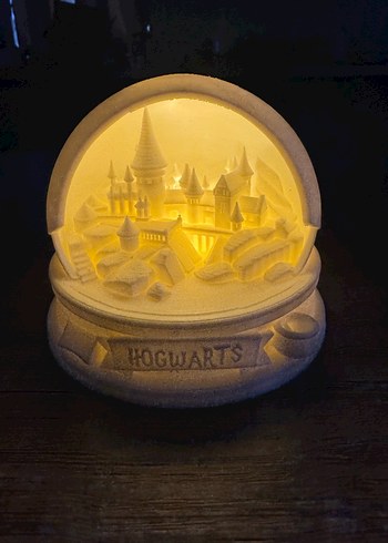 Işıklı Hogwarts Kar Küresi - Görsel 2