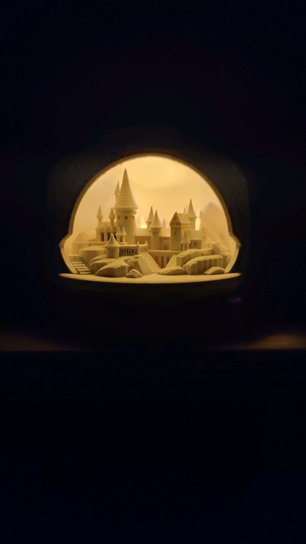 Işıklı Hogwarts Kar Küresi - Görsel 3